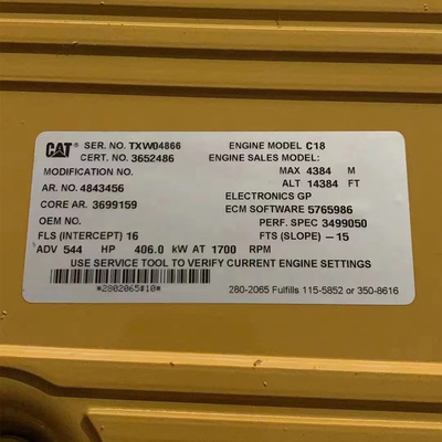CAT C18 Endüstriyel Dizel Motoru C18 ACERT TXW04866