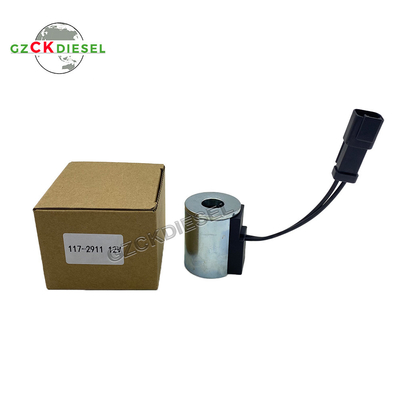 55MM DC12V Solenoid Valf Bobin 117-2911 1172911 CAT BACKHOE LOADER için 420D 442D 430D 432D 416C